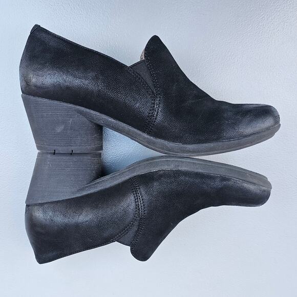 Oxford Pumps Black Nubuck Leather  Dansko Robin Size EU 37 US 6.5-7 Heeled - Picture 13 of 13